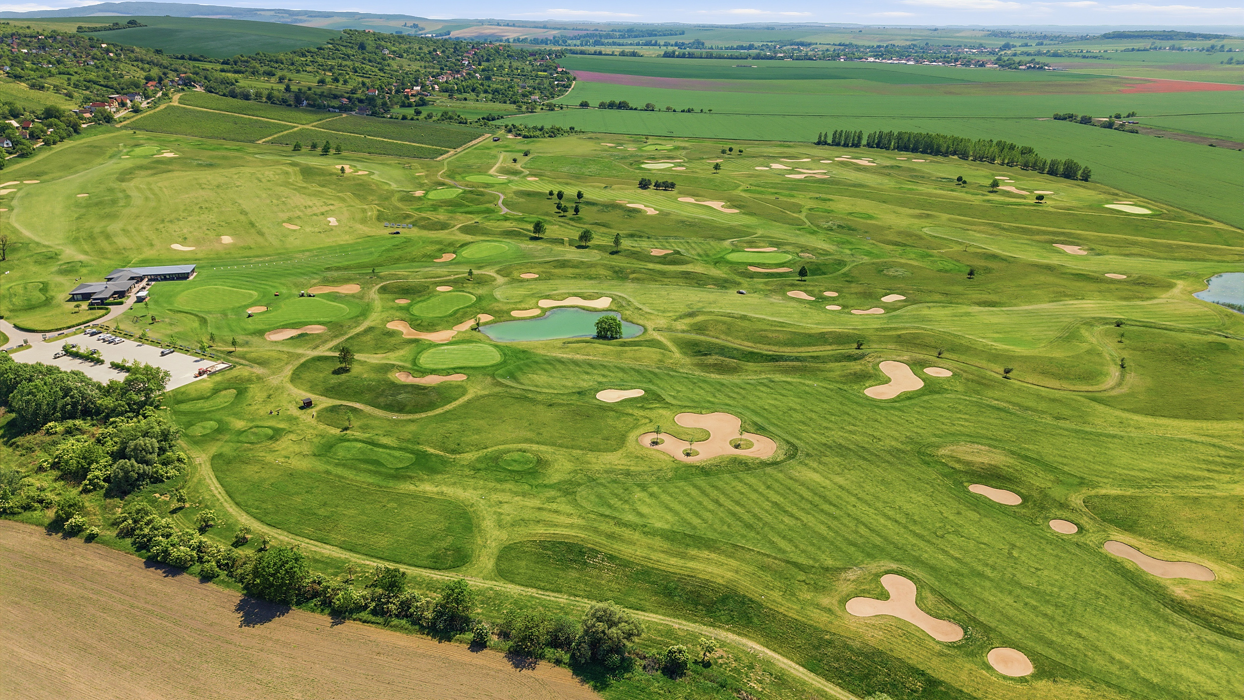 GRAFOBAL GROUP GOLF RESORT, aerial drone shot of the resort